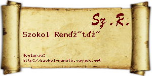 Szokol Renátó névjegykártya